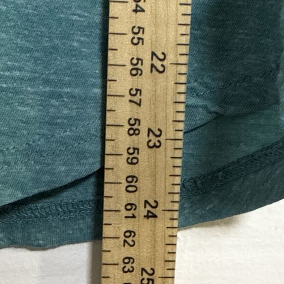 Express Men’s 3/4 Sleeve Tee Shirt Size XS Green & Blue Soft Baseball Style - Picture 6 of 6